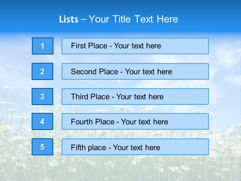 Sunlight Sun Floral PowerPoint Template