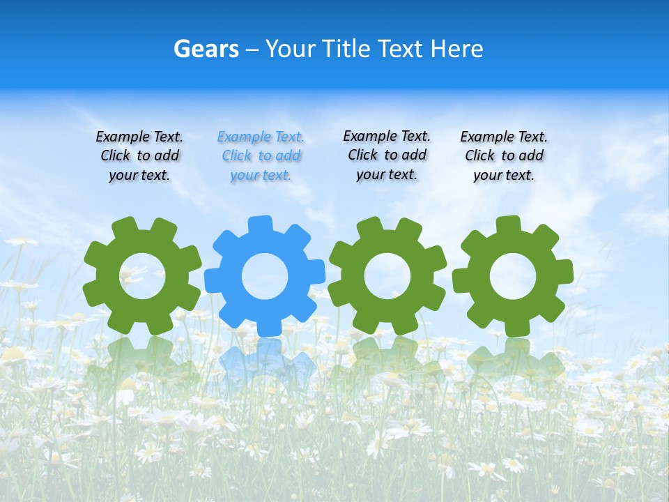 Sunlight Sun Floral PowerPoint Template