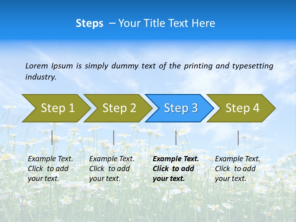 Sunlight Sun Floral PowerPoint Template