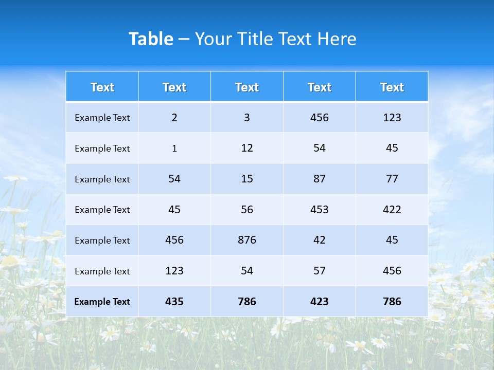 Sunlight Sun Floral PowerPoint Template