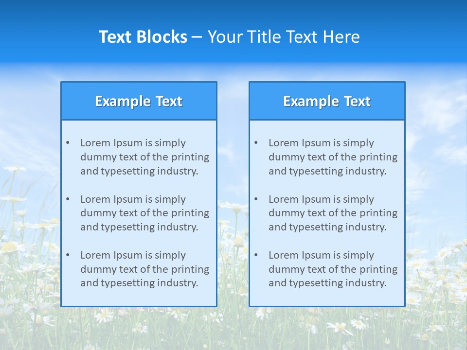 Sunlight Sun Floral PowerPoint Template