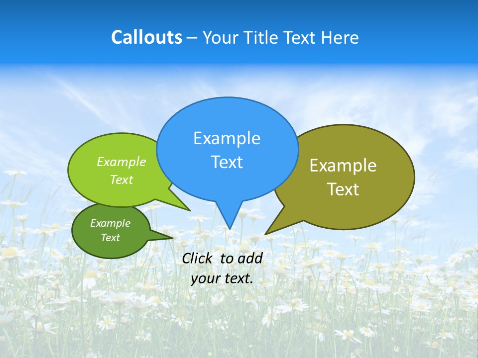 Sunlight Sun Floral PowerPoint Template