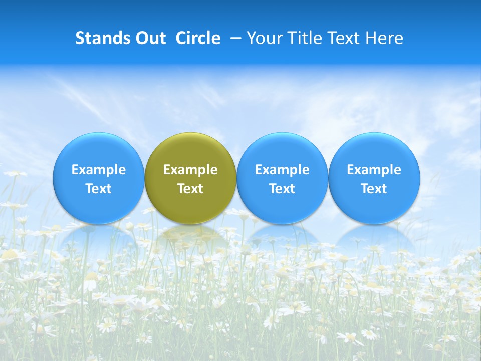 Sunlight Sun Floral PowerPoint Template