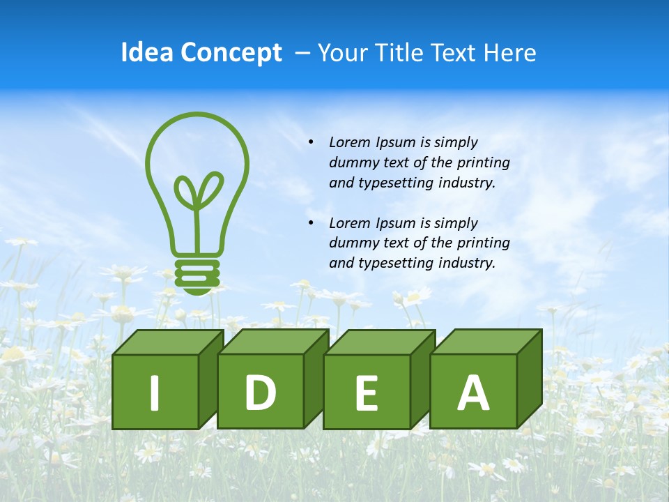 Sunlight Sun Floral PowerPoint Template