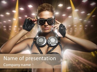 Event Attractive Glass PowerPoint Template