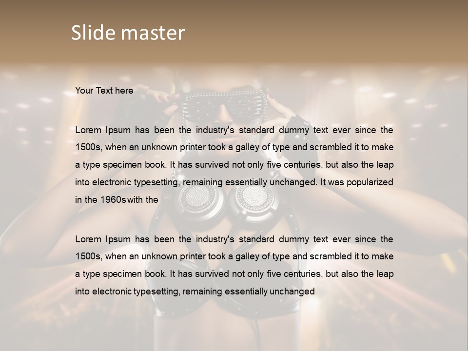 Event Attractive Glass PowerPoint Template