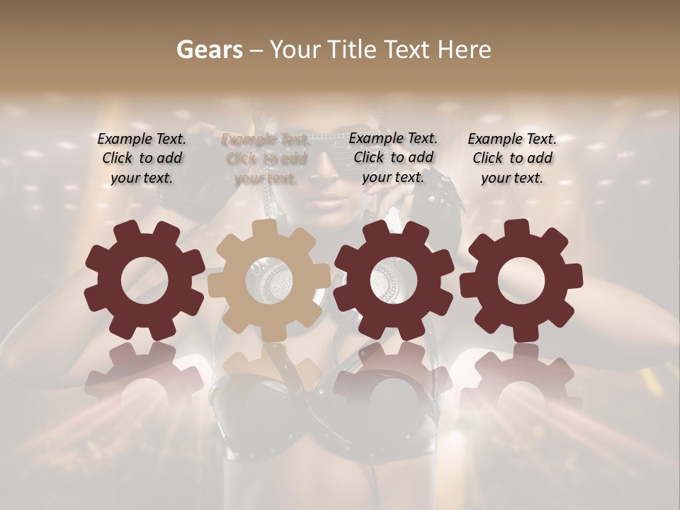 Event Attractive Glass PowerPoint Template