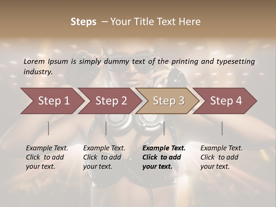 Event Attractive Glass PowerPoint Template