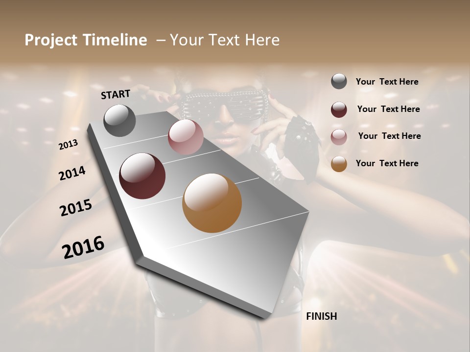 Event Attractive Glass PowerPoint Template