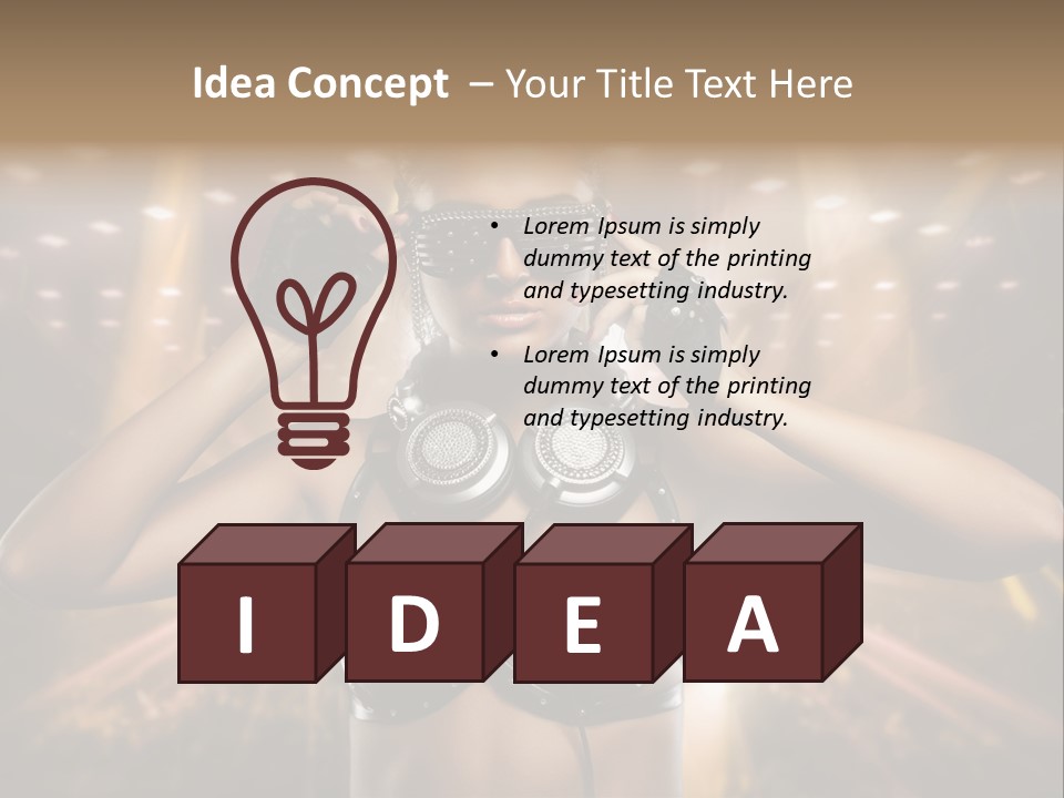 Event Attractive Glass PowerPoint Template