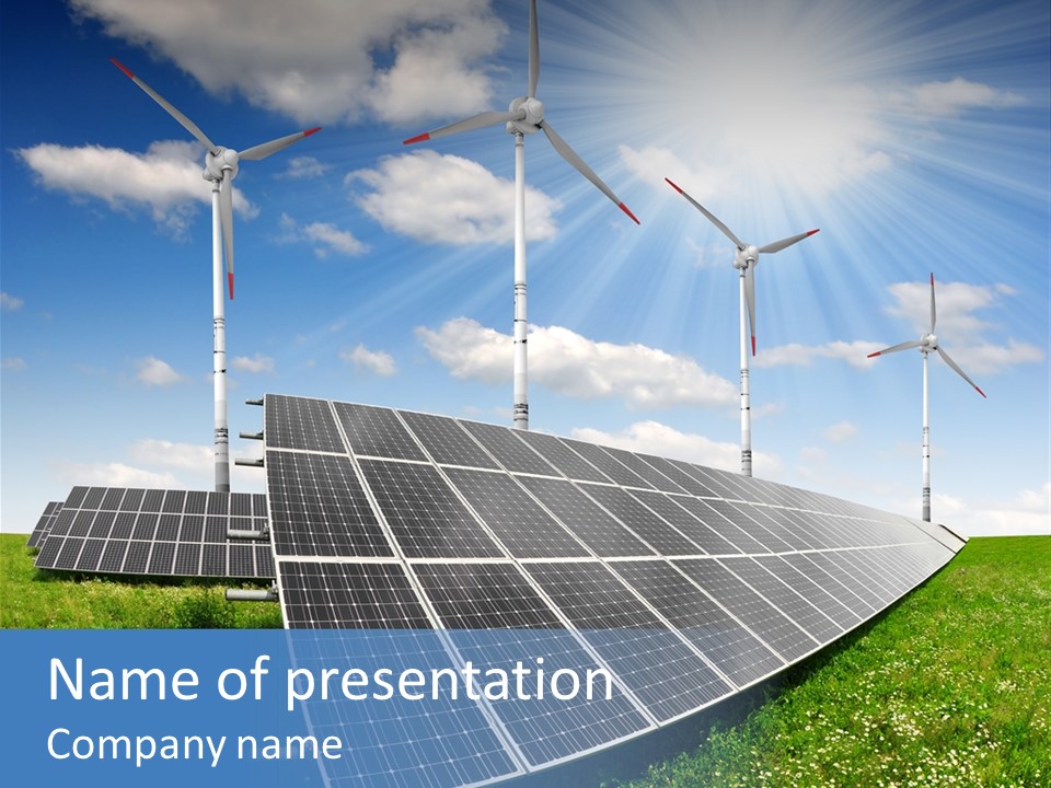 Environmental Field Power PowerPoint Template