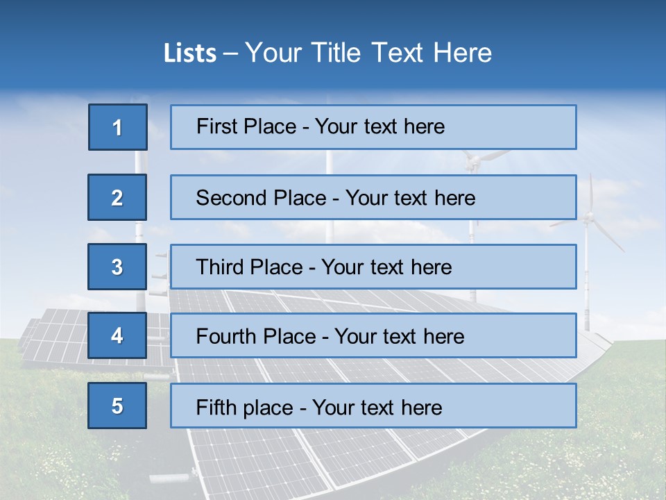 Environmental Field Power PowerPoint Template