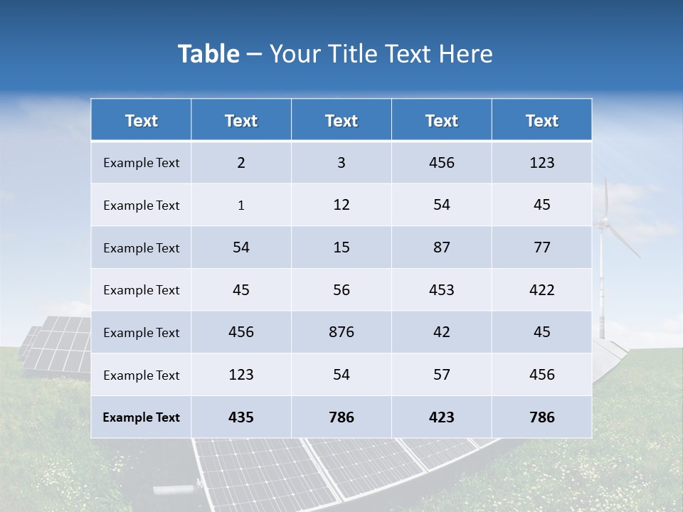 Environmental Field Power PowerPoint Template