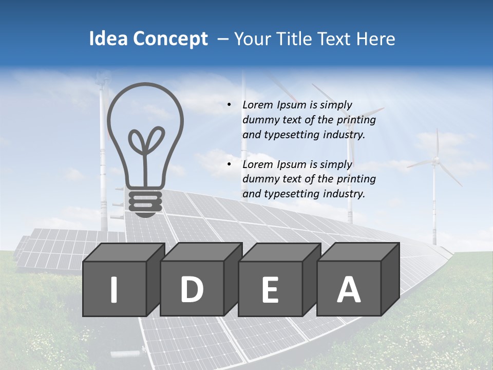 Environmental Field Power PowerPoint Template