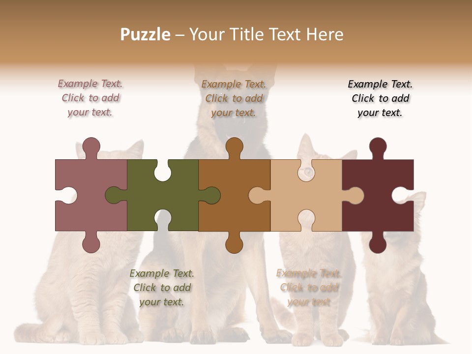 Looking At Camera Tongue Animal PowerPoint Template