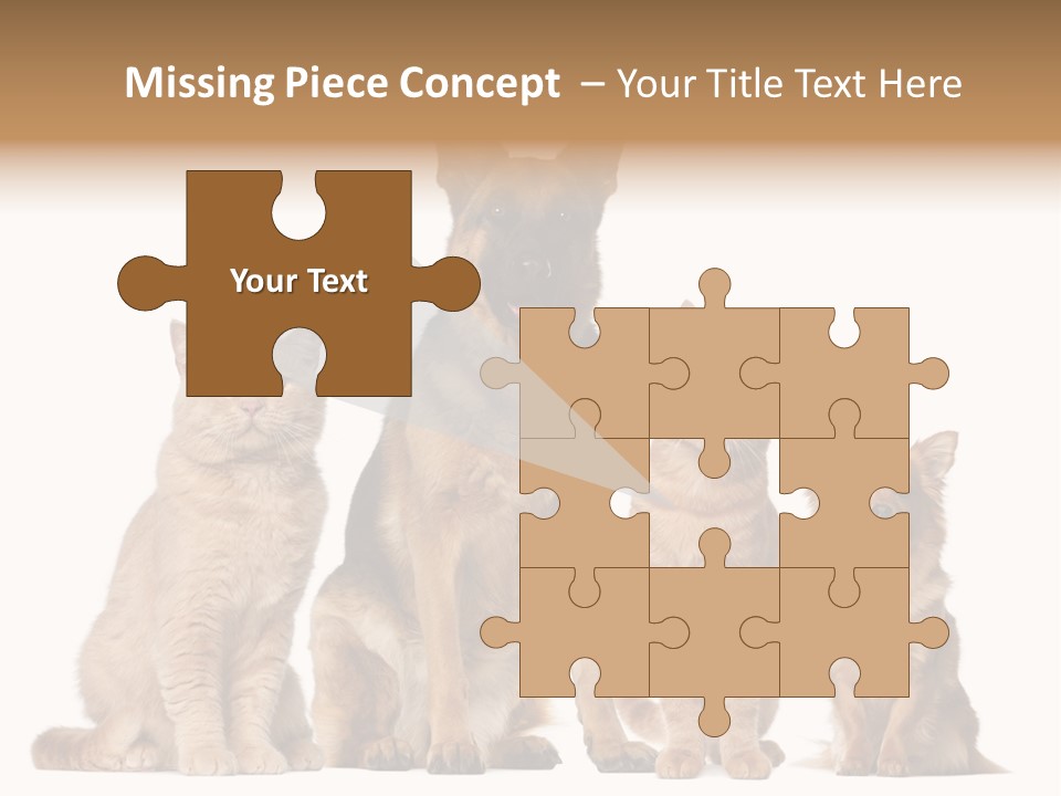 Looking At Camera Tongue Animal PowerPoint Template