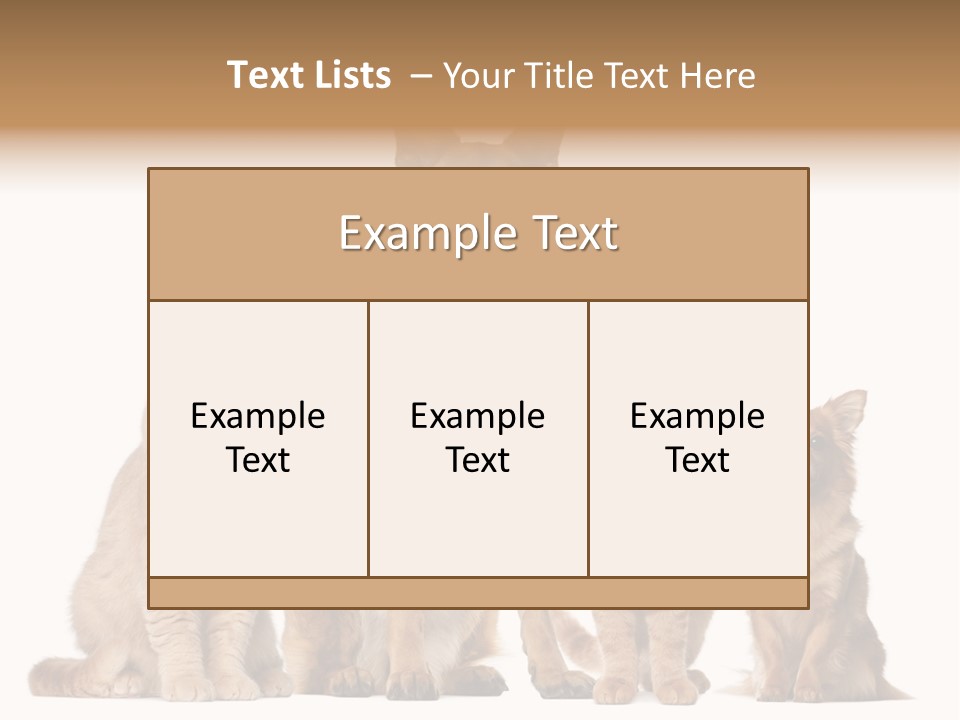 Looking At Camera Tongue Animal PowerPoint Template