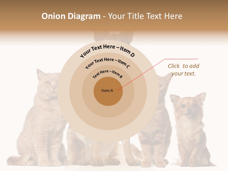 Looking At Camera Tongue Animal PowerPoint Template