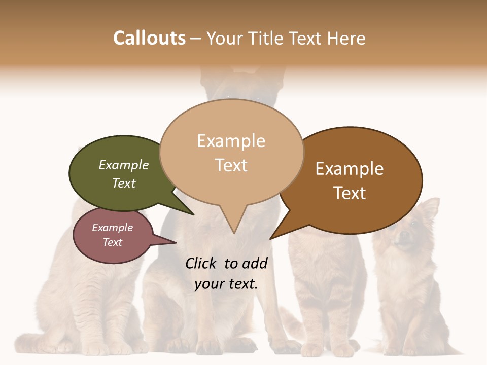 Looking At Camera Tongue Animal PowerPoint Template