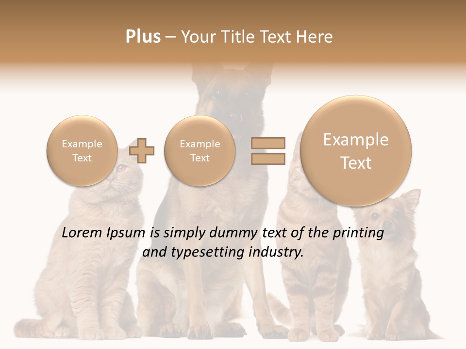 Looking At Camera Tongue Animal PowerPoint Template