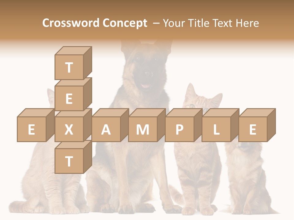 Looking At Camera Tongue Animal PowerPoint Template