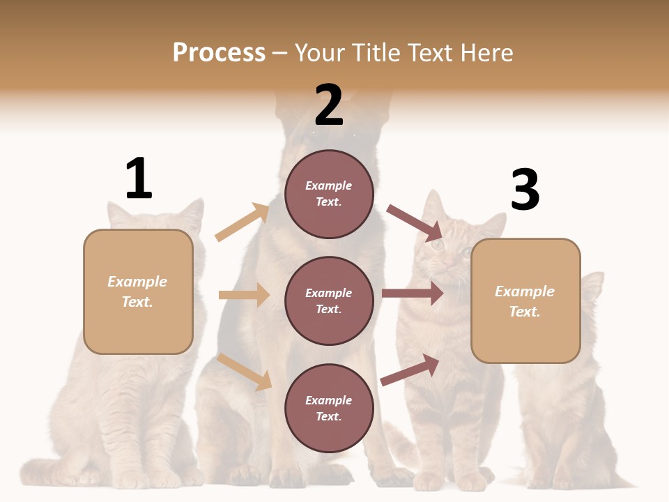 Looking At Camera Tongue Animal PowerPoint Template
