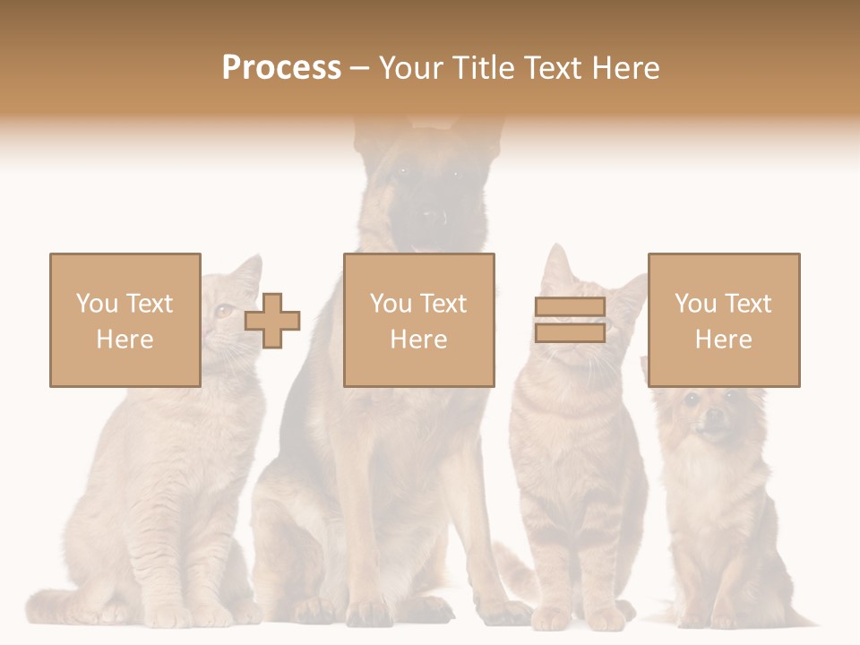 Looking At Camera Tongue Animal PowerPoint Template