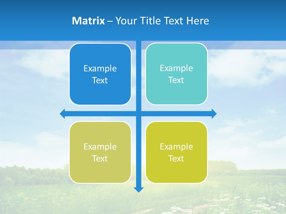 Beautiful Sunlight Farmland PowerPoint Template