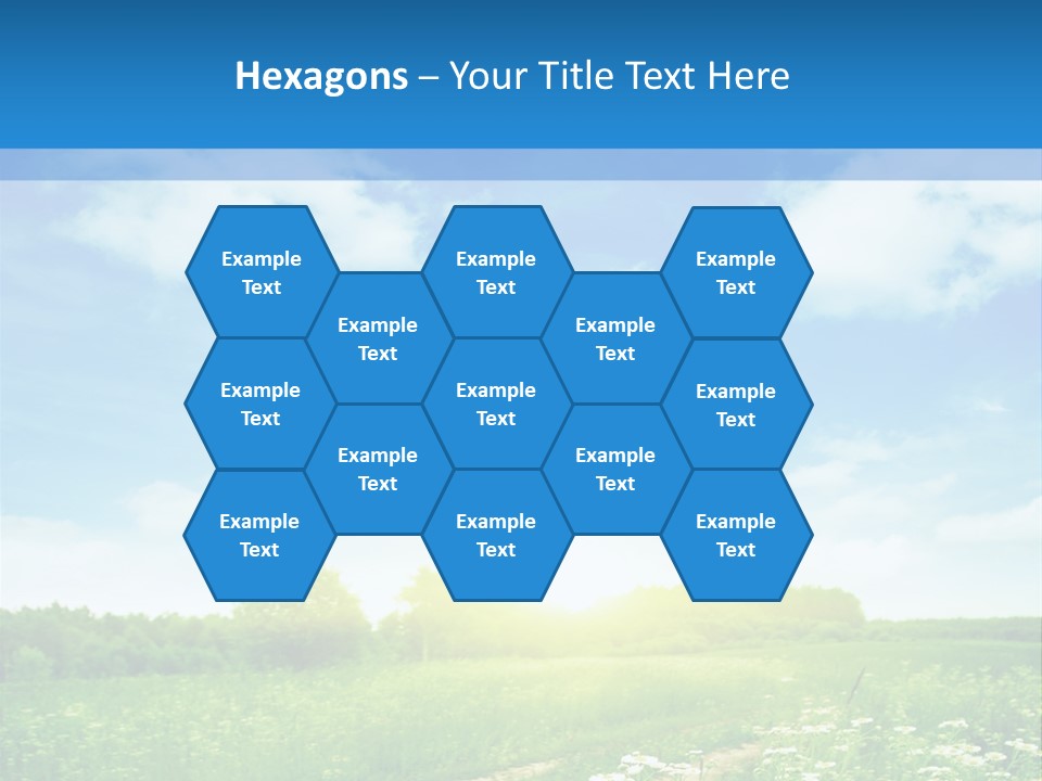 Beautiful Sunlight Farmland PowerPoint Template