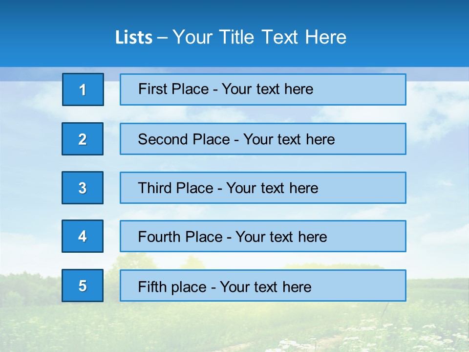 Beautiful Sunlight Farmland PowerPoint Template