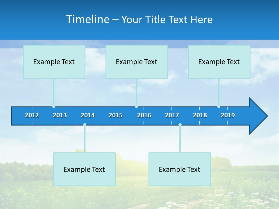 Beautiful Sunlight Farmland PowerPoint Template