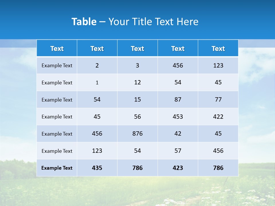 Beautiful Sunlight Farmland PowerPoint Template