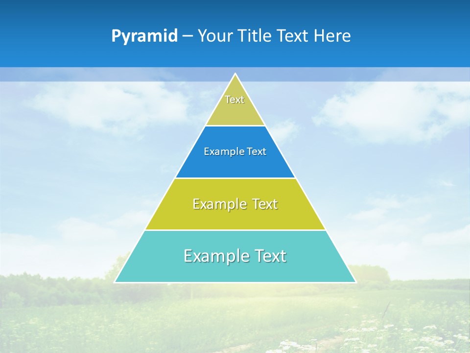 Beautiful Sunlight Farmland PowerPoint Template
