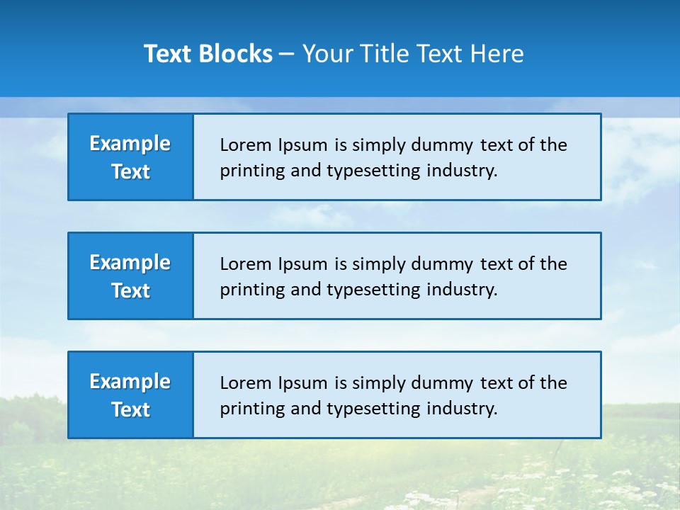 Beautiful Sunlight Farmland PowerPoint Template