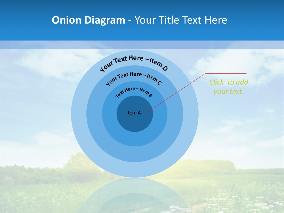 Beautiful Sunlight Farmland PowerPoint Template