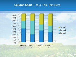 Beautiful Sunlight Farmland PowerPoint Template