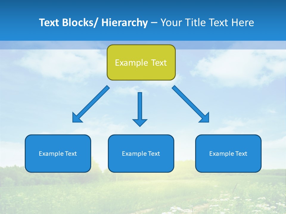 Beautiful Sunlight Farmland PowerPoint Template