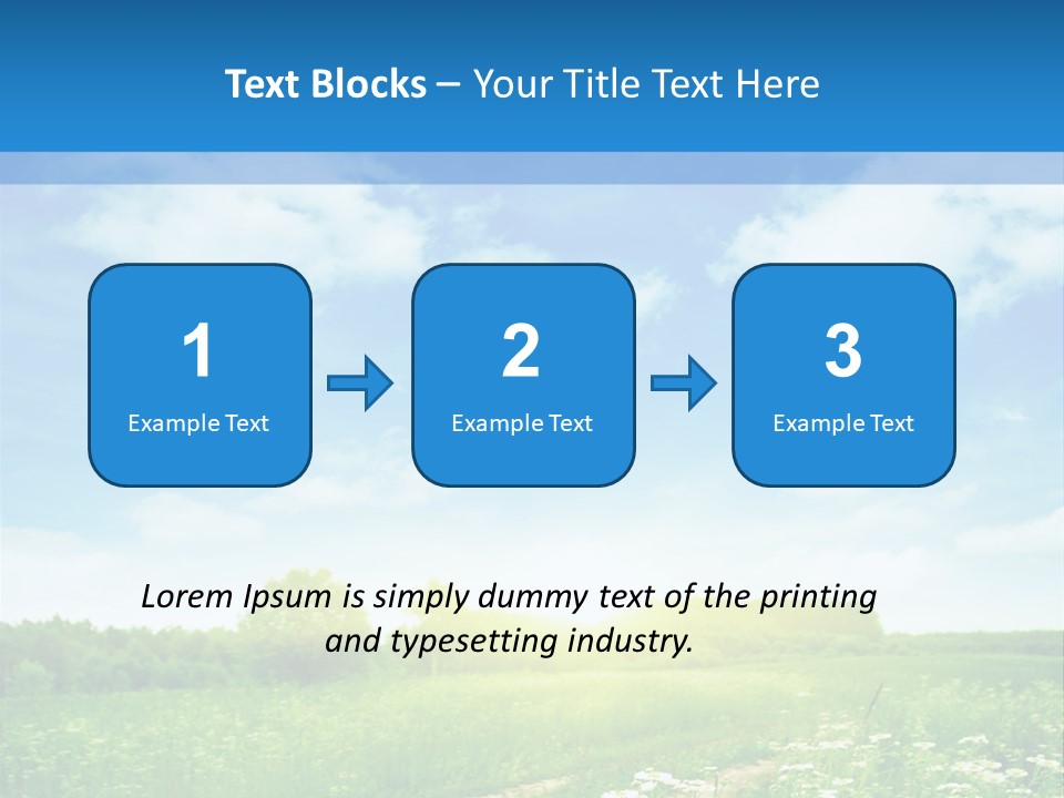 Beautiful Sunlight Farmland PowerPoint Template
