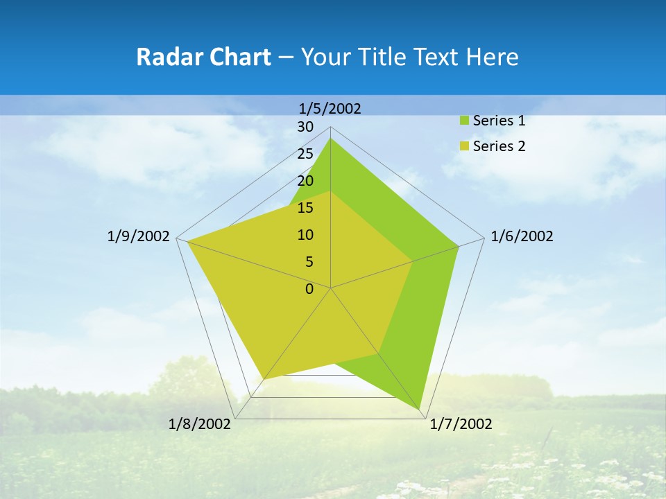 Beautiful Sunlight Farmland PowerPoint Template