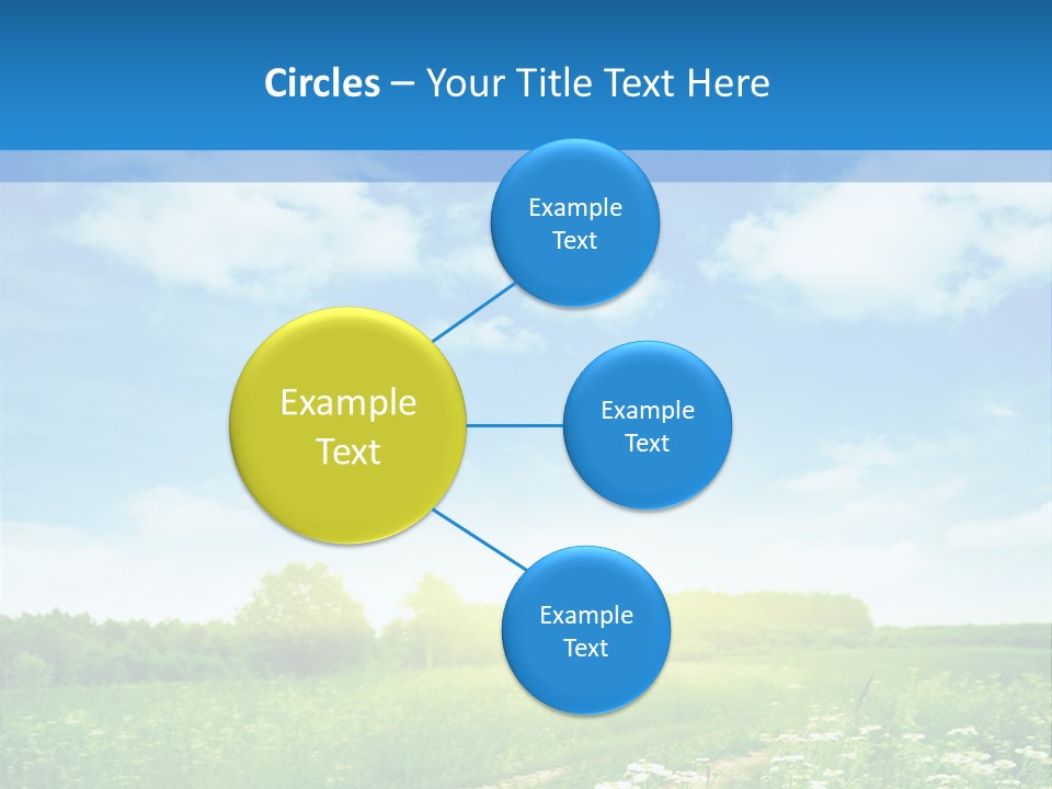 Beautiful Sunlight Farmland PowerPoint Template