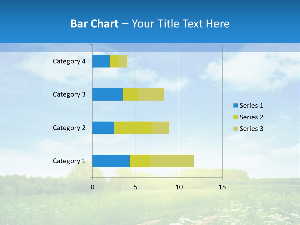 Beautiful Sunlight Farmland PowerPoint Template