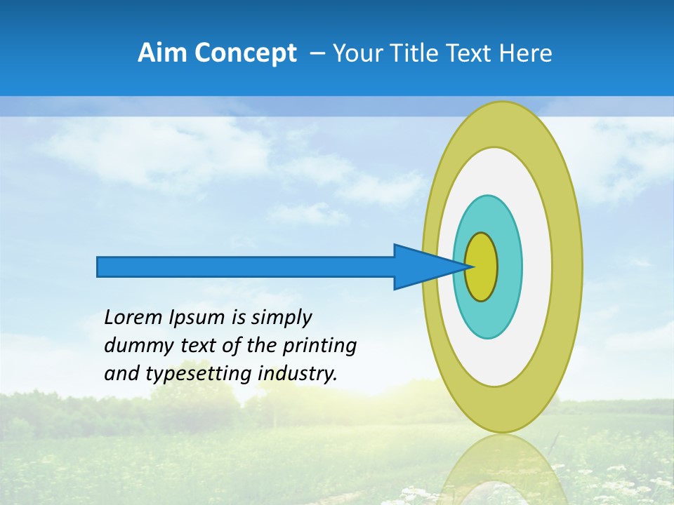 Beautiful Sunlight Farmland PowerPoint Template