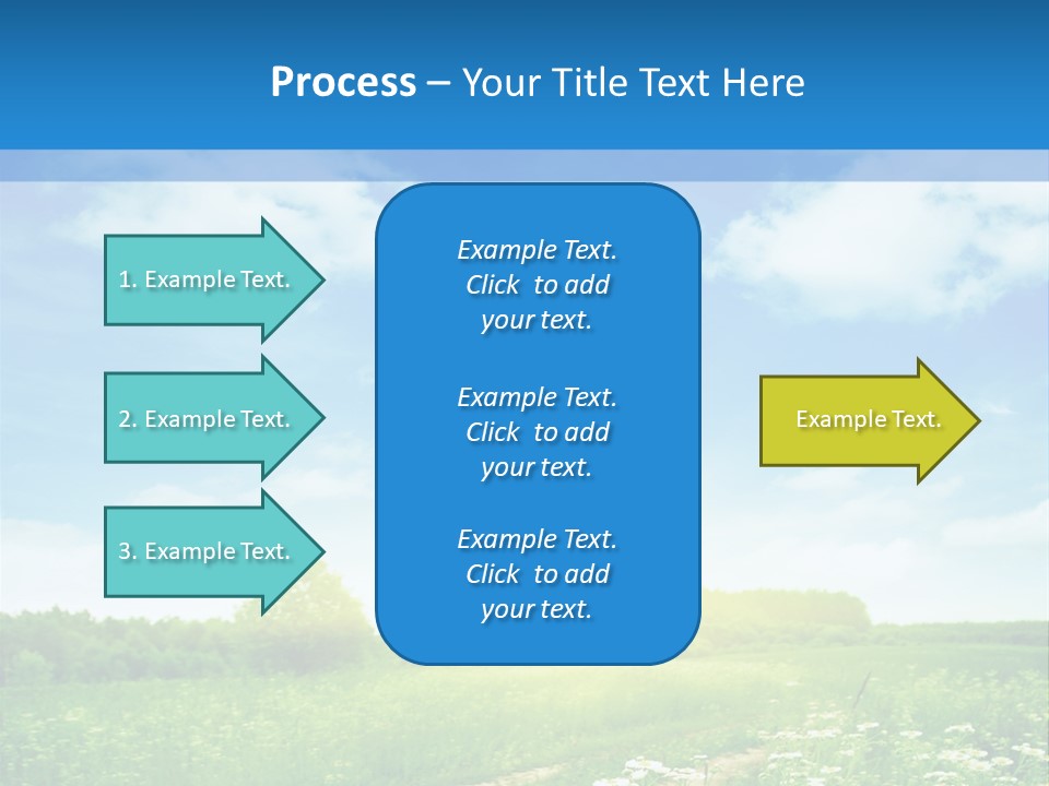 Beautiful Sunlight Farmland PowerPoint Template