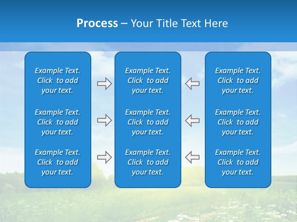 Beautiful Sunlight Farmland PowerPoint Template