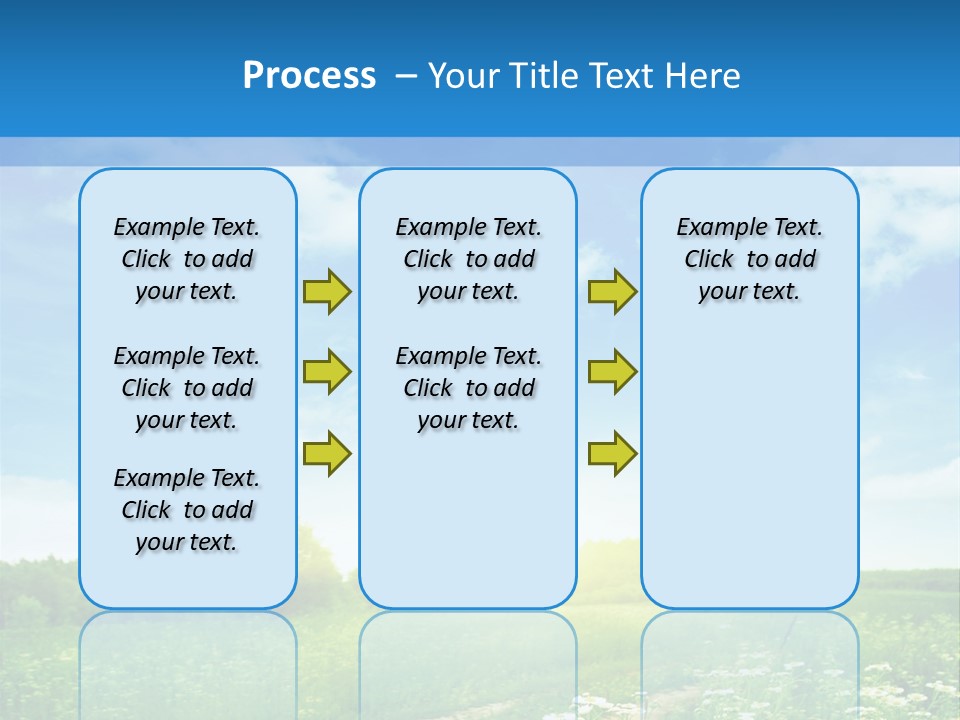 Beautiful Sunlight Farmland PowerPoint Template