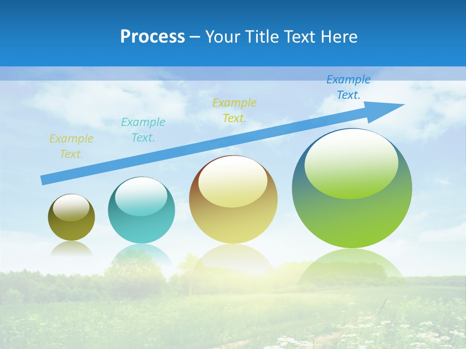 Beautiful Sunlight Farmland PowerPoint Template