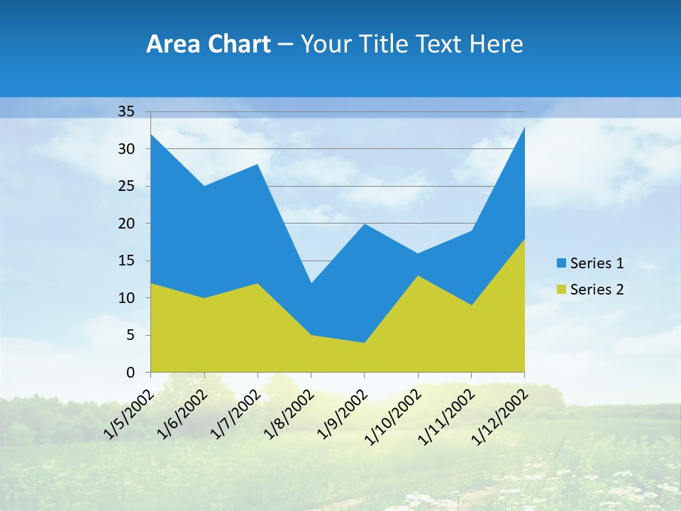 Beautiful Sunlight Farmland PowerPoint Template