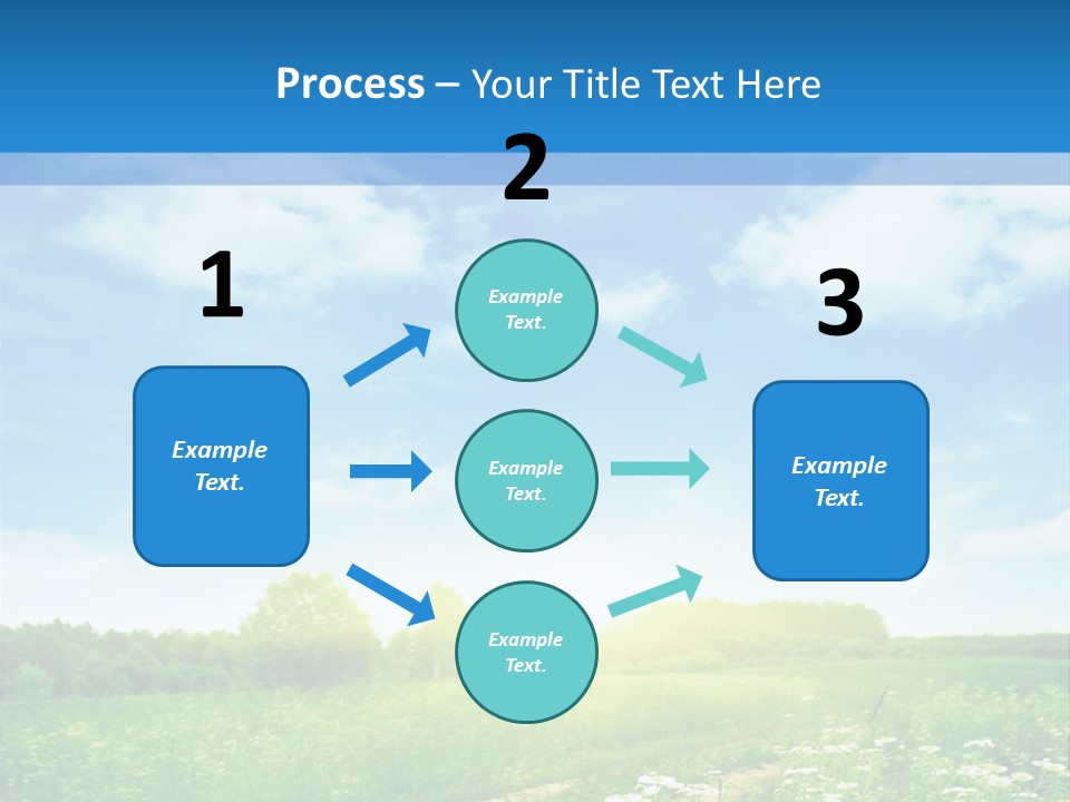 Beautiful Sunlight Farmland PowerPoint Template