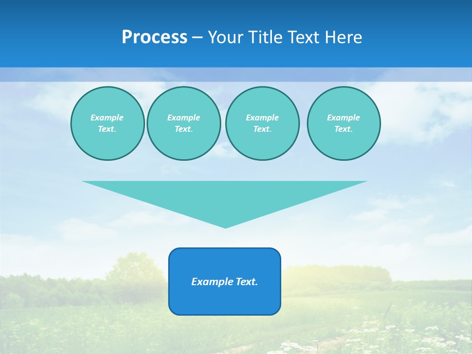 Beautiful Sunlight Farmland PowerPoint Template
