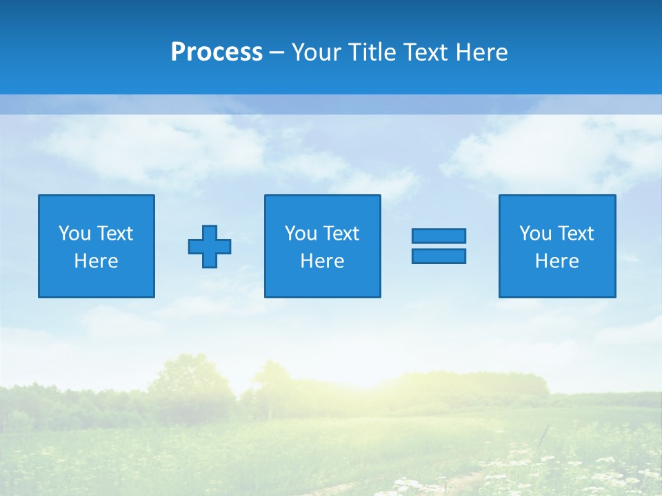Beautiful Sunlight Farmland PowerPoint Template